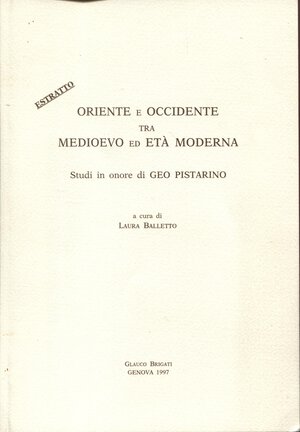 obverse: BLIZNYUL S. -  I medici e la loro arte negli Stati crociati d  Oriente. Genova, 1997.  pp. 83 - 97. ril ed ottimo stato, raro.   