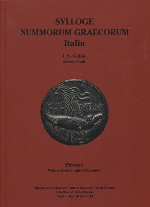 obverse: CONTI  Stefano  – Sylloge Nummorum Graecorum Italia I,2 –Gallia. Firenze, 2021. Pp.122, ill. a colori nel testo. legatura ed. ottimo stato