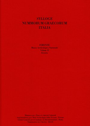 obverse: SYLLOGE NUMMORUM GRAECORUM. Italia. Museo Archeologico Nazionale di Firenze. Vol. II. Etruria. Pontedera s.d. pp. 221, tavv. 66.  Ril. Ed. Ottimo stato, importantissima documentazione per lo studio dei fusi. Raro e ricercato