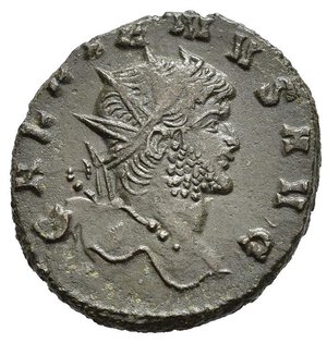 obverse: GALLIENO (253-268). Roma. Antoniniano. 267 circa. AE (3,95 g).D/ GALLIENVS AVG, testa radiata a destra; R/ APOLLINI CONS AVG, centauro a destea, regge globo e timone, in esergo H. RIC V 164. BB.  nr.reg.601/24