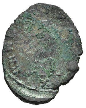 reverse: QUINTILLO (270). Roma. Antoniniano. MI (2,79 g). D/ IMP C M AVR CL QVINTILLVS AVG, busto radiato, drappeggiato e corazzato a destra, visto di spalle; R/ MARTI PACIF, Marte incedente, regge ramoscello, scudo e lancia, in esergo X. RIC V.1 24. BB. nr.reg.601/24