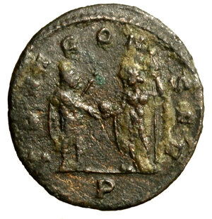 reverse: AURELIANO (270-275) Antoniniano. IMP AVRELIANVS AVG, Busto rad a ds. R/ Due figure stanti.    (g. ) AE   BB