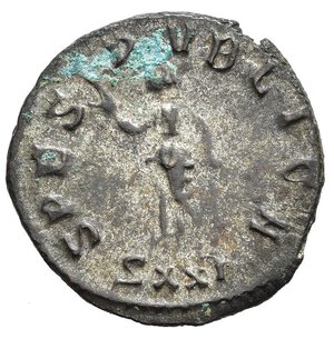 reverse: CARO (282-283). Ticino. Antoniniano riformato. AE (4,14 g). D/ IMP CARVS P F AVG, busto radiato, drappeggiato e corazzato a destra; R/ SPES PVBLICA, Spes, incedente, regge un fiore, in esergo SXXI. RIC Vb, 82. mBB. nr.reg.601/24