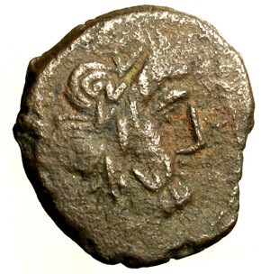 obverse: ANONIME (dopo 211 a.C.) Semisse (22 mm, g. 3.84). Testa laur. di Saturno a ds. R/ Prora di nave a ds. Cr. 56/3; Syd. 143a.    AE   +BB 