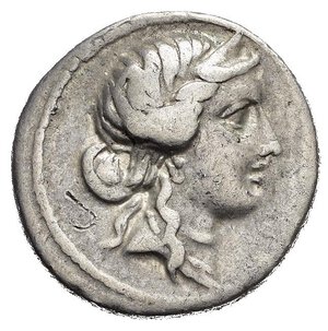 obverse: REPUBBLICA ROMANA. C. Giulio Cesare. Zecca africana. Denario. 48-7 a.C. circa AR (3,77 g). D/ testa di Venere a destra. R/ Enea con Anchise sulle spalle, regge il Palladio, al lato CAESAR. Crawford 458/1; Sydenham 1013; BB.  nr.reg.601/24