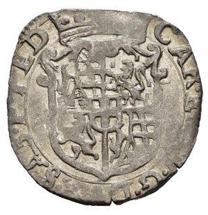 obverse: Savoia. Carlo Emanuele I (1580-1630). Soldo 1581 (4 denari). Mi (1,74 g). D/ scudo coronato. R/ croce mauriziana. Cudazzo 756b. SPL