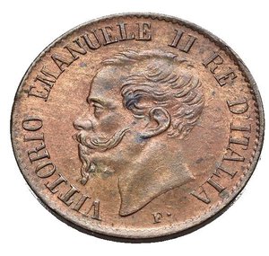 obverse: Regno d Italia. Vittorio Emanuele II. 1 centesimo 1861 M. Cu. qFDC