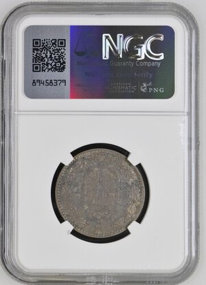 reverse: Regno d Italia. Umberto I (1878-1900). 2 Lire 1884. Ag. Patinata. In slab NGC - AU 55