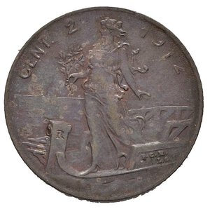 reverse: Regno d Italia. Vittorio Emanuele III (1900-1943). 2 centesimi 1912 