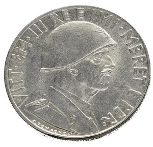 obverse: Regno d Italia. Vittorio Emanuele III (1900-1943). ALBANIA. 0,20 lek 1939 XVIII. Antimagnetica. Gig. 12. Rara. qFDC