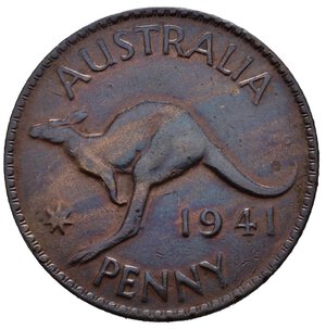 reverse: AUSTRALIA. Giorgio VI. 1 penny 1941. BB