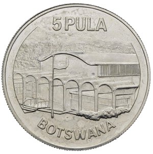 reverse: BOTSWANA. 5 Pula 1976. Ag. FDC