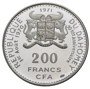 obverse: DAHOMEY. 200 Francs 1971 