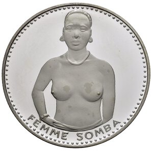 reverse: DAHOMEY. 1000 Francs 1971 