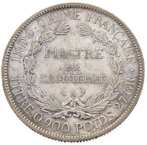 reverse: INDOCINA FRANCESE. Piastra 1902 A (Paris). Ag. BB+