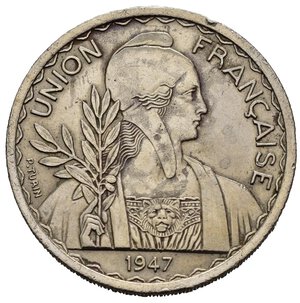 obverse: INDOCINA FRANCESE. Piastra 1947. Ni. qSPL