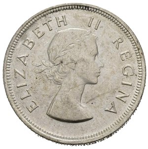 obverse: SUDAFRICA. Elisabetta II. 2,5 shillings 1954. Ag. KM#51. qSPL