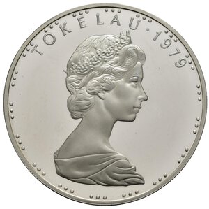 obverse: TOKELAU. Elisabetta II. 1 dollaro 1979. Ag. proof