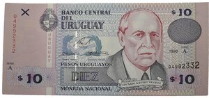 obverse: URUGUAY. 10 PESOS 1998. FDS