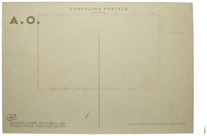 reverse: Ventennio Fascista (1922-1943). Benito Mussolini. Cartolina 