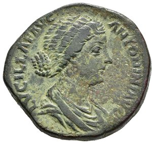 obverse: LUCILLA (Figlia di Marco Aurelio). Roma. Sesterzio. AE (24,56 g). D/ LVCILLAE AVG ANTONINI AVG F, busto drappeggiato a destra; R/ VENVS, Venere stante regge patera e scettro. RIC III 1763. BB. nr.reg.601/24