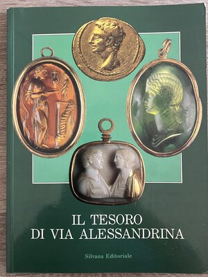 obverse: A.A.V.V. - Il Tesoro di Via Alessandrina. Cinisello Balsamo, 1990. 115 pp. Foto a colori, incluse fotografie di monete. Ottimo stato