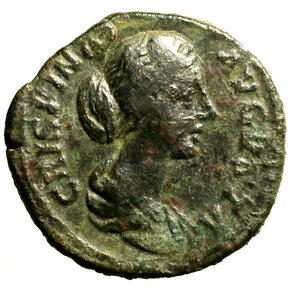 obverse: CRISPINA (moglie di Commodo) Asse. Busto diad. a ds. R/ Venus Felix seduta a sn. RIC 686; C. 41.   (g. 11,17,   mm 26)   +BB