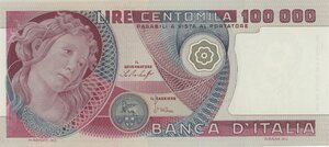 obverse: BANCA D’ITALIA 100.000 Lire 20/06/1978 QA 685090 A - Gig. BI 83A FDS