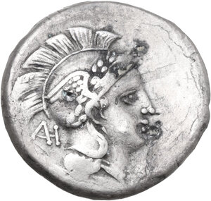 obverse: Northern Lucania, Velia. Fourrée Stater, 300-280 BC