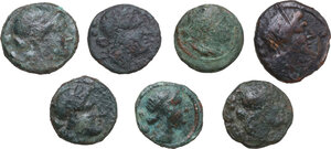 obverse: Greek Italy. Posidonia-Paestum. Multiple lot of seven (7) unclassified AE coins