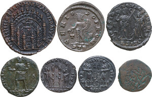 reverse: The Roman Empire. Lot of seven (7) unclassified AE denominations, including a modern copy