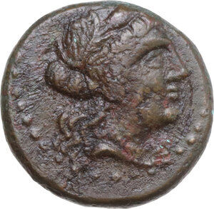 obverse: Southern Lucania, Metapontum. AE 17 mm, 250-207 BC