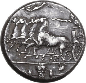 obverse: Syracuse (?). Dionysios I (405-367 BC.). Replica of AR Dekadrachm, circa 404-390 BC