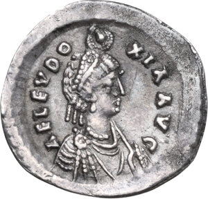 obverse: Aelia Eudoxia, wife of Arcadius. Modern replica of a Solidus, 441-450