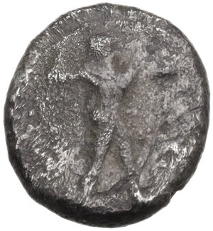 obverse: Southern Lucania, Sybaris. AR Triobol, c. 453-448 BC