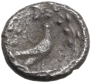 reverse: Southern Lucania, Sybaris. AR Triobol, c. 453-448 BC