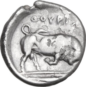 reverse: Southern Lucania, Thurium. AR Nomos, 400-350 BC