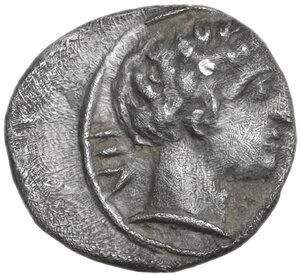 obverse: Etruria, Populonia. AR 2.5 Asses, 3rd century BC