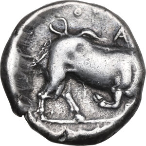 reverse: Southern Lucania, Thurium. AR Stater, 300-280 BC