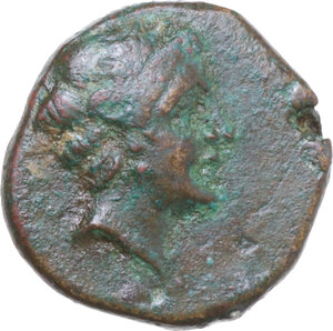 obverse: Southern Lucania, Thurium. AE 14 mm. c. 280 BC