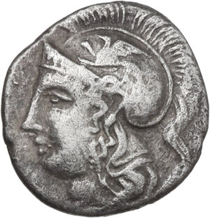 obverse: Southern Lucania, Thurium. AR Diobol, 3rd century BC