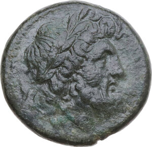 obverse: Bruttium, The Brettii. AE Unit, 214-211 BC