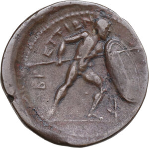 reverse: Bruttium, The Brettii. AE Unit-Drachm, c. 211-208 BC