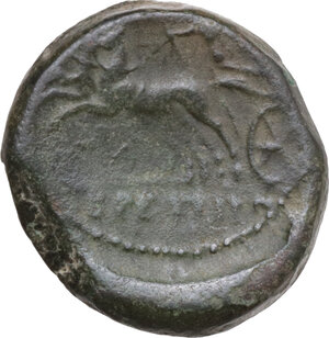 reverse: Bruttium, The Brettii. AE Half unit, 211-208 BC