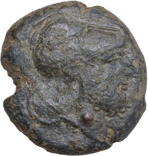 obverse: Etruria, Cosa. AE Quartuncia, c. 273-250 BC