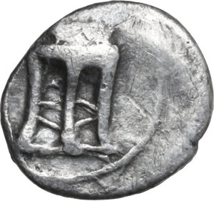 obverse: Bruttium, Kroton. AR Diobol, 525-435 BC