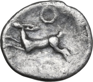 reverse: Bruttium, Kroton. AR Diobol, 525-435 BC