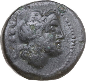 obverse: Bruttium, Petelia. AE Quadrans, 204-200 BC