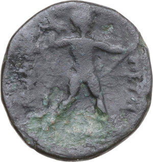 reverse: Bruttium, Petelia. AE Quadrans, 204-200 BC