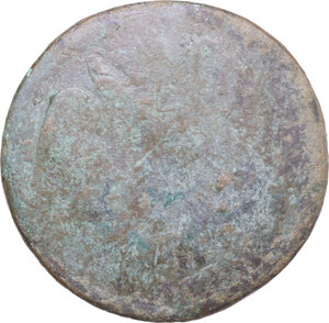 obverse: Akragas. Countermark on earlier AE Hemilitron , c. 405-367 BC